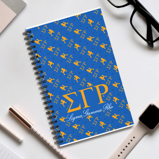 Sigma Gamma Rho Spiral Journal – Blue & Gold Letters