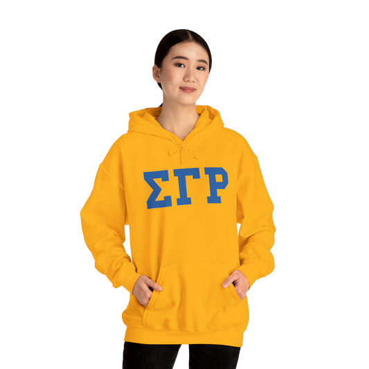 Sigma Gamma Rho Letter Hoodie - Gold