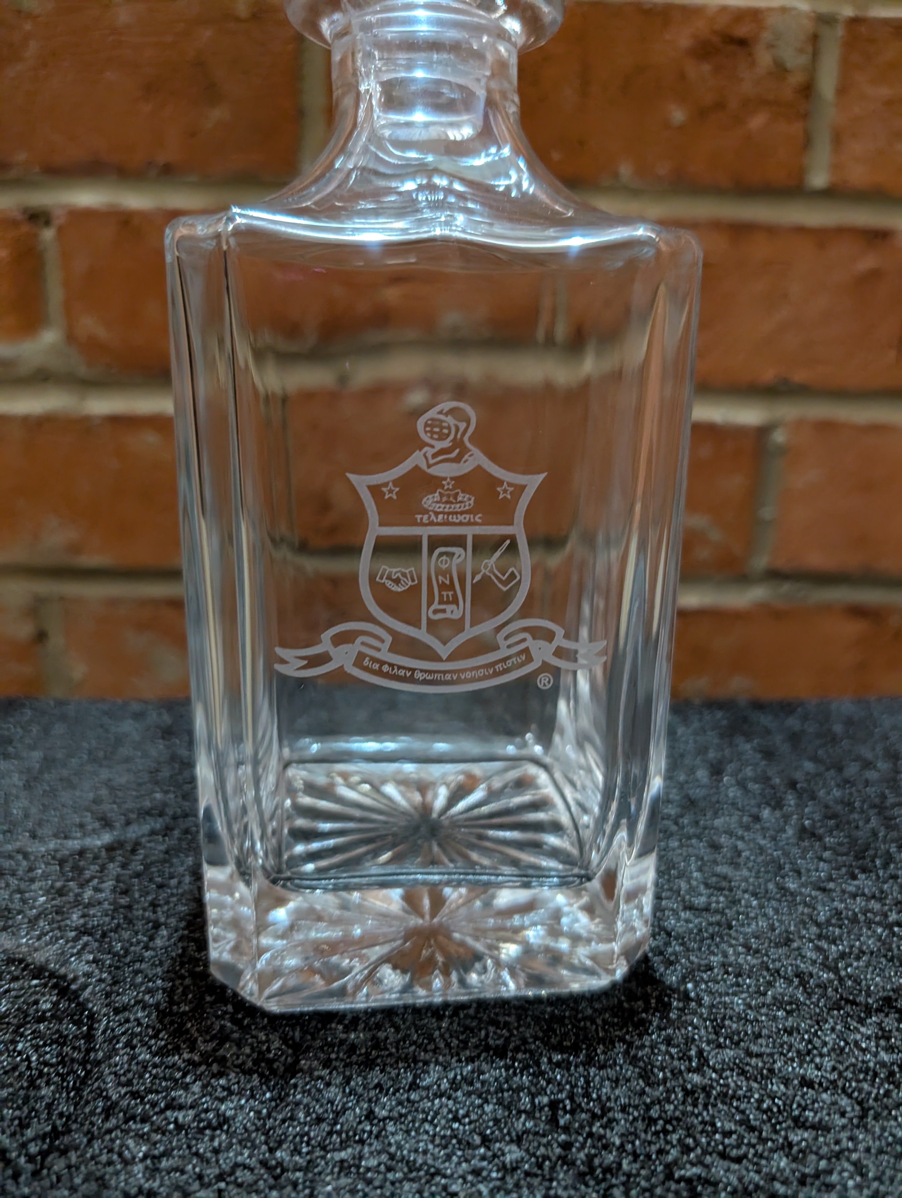 Kappa Alpha Psi 5 Piece Decanter Set