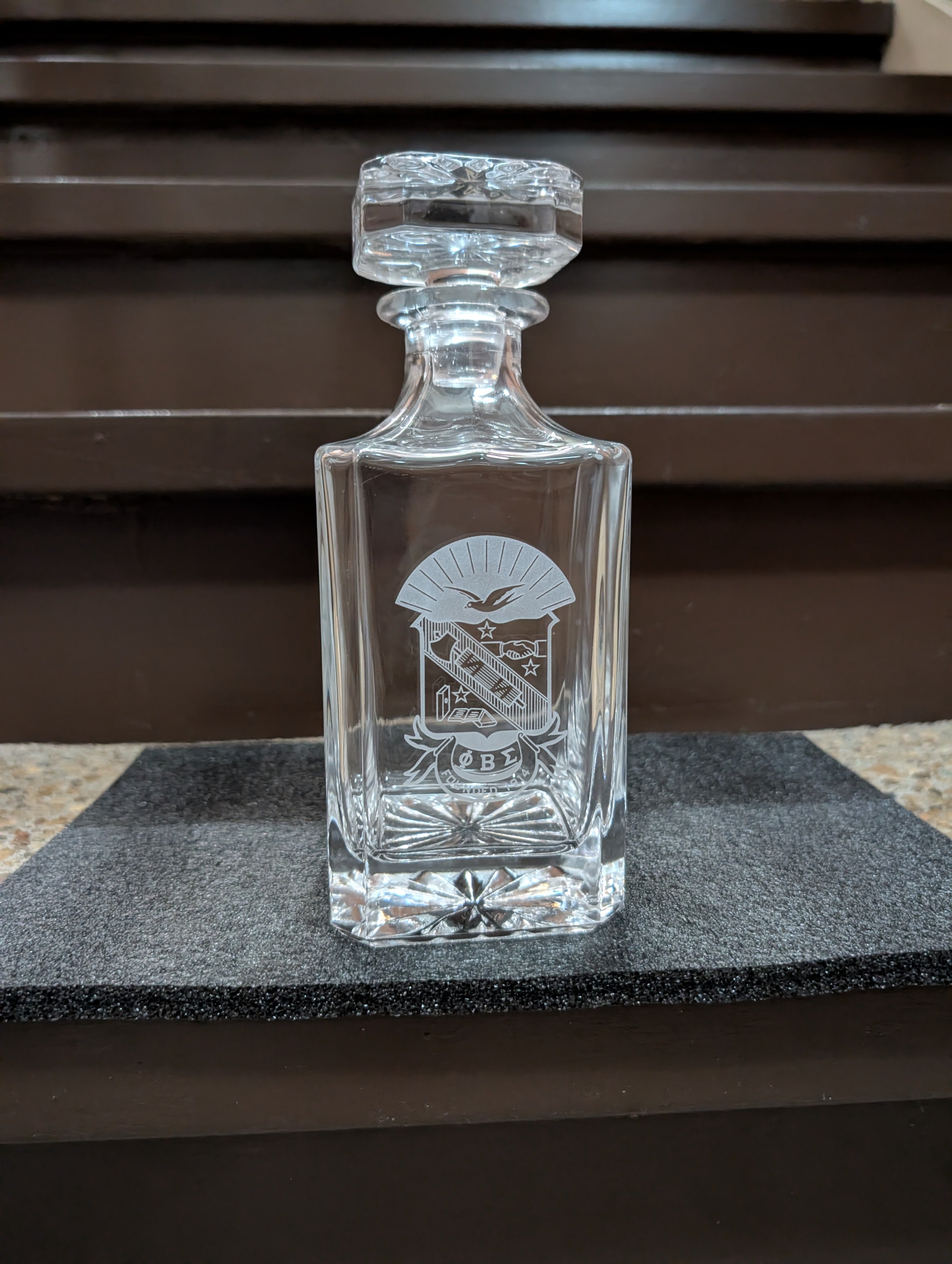 Phi Beta Sigma 5 Piece Decanter set
