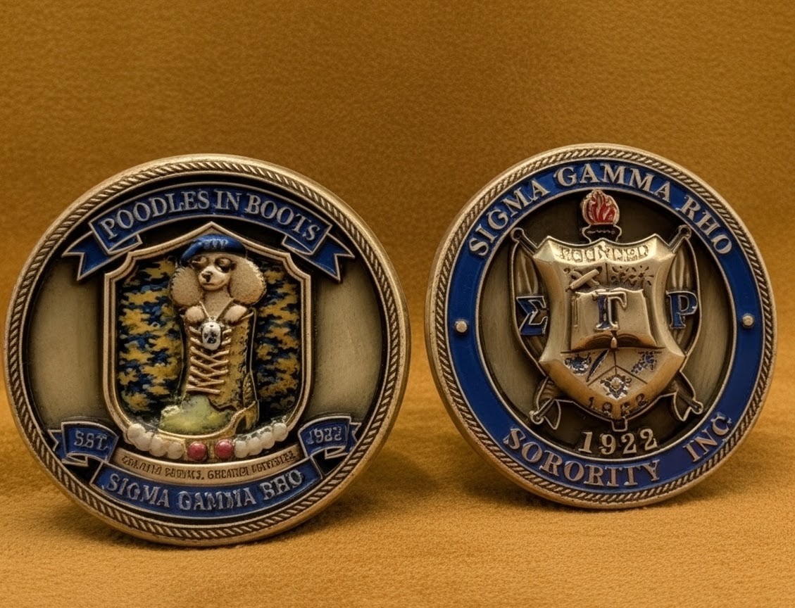 Poodle in Boots Challenge Coin SGRHO
