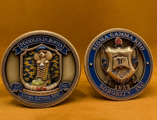 Poodle in Boots Challenge Coin SGRHO