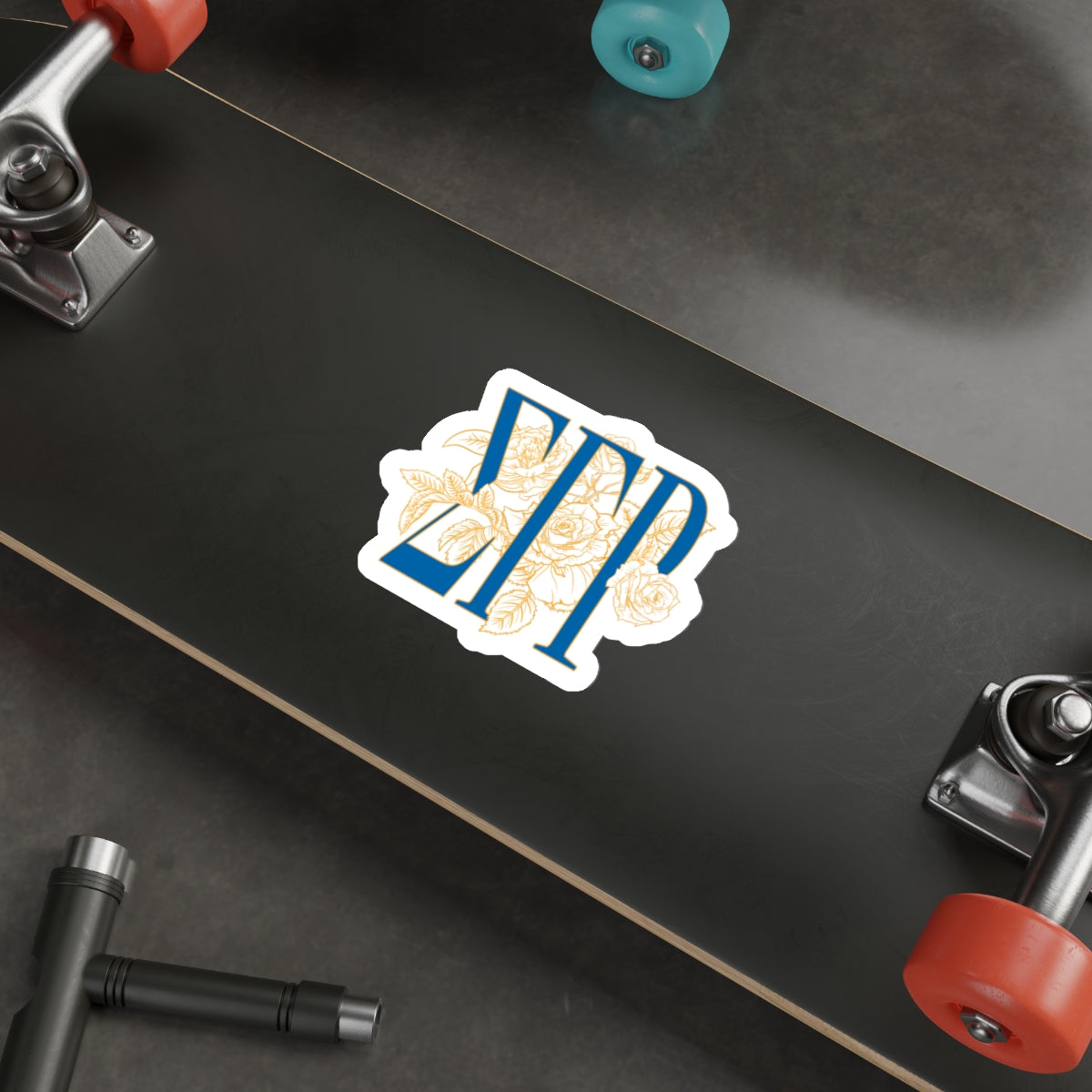 Sigma Gamma Rho Sticker - Floral Letters