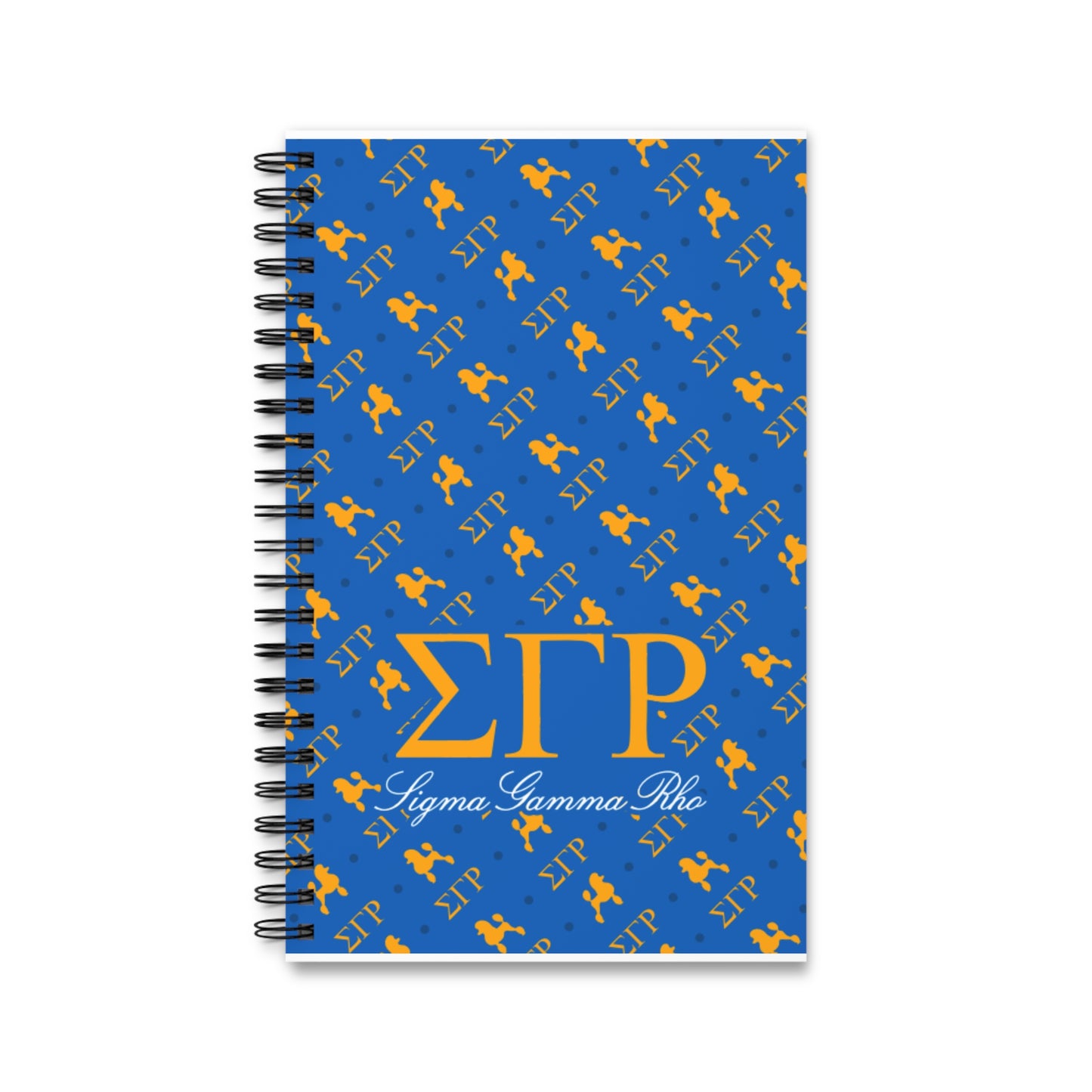 Sigma Gamma Rho Spiral Journal – Blue & Gold Letters