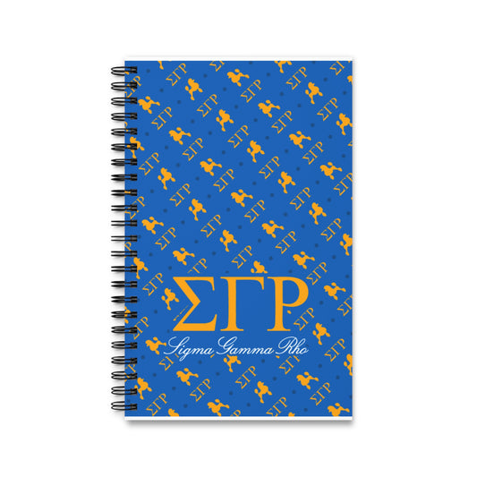 Sigma Gamma Rho Spiral Journal – Blue & Gold Letters