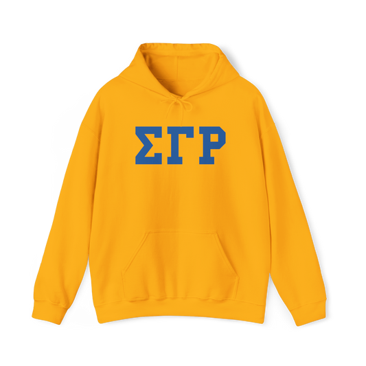 Sigma Gamma Rho Letter Hoodie - Gold