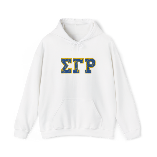 Sigma Gamma Rho Letter Hoodie - White