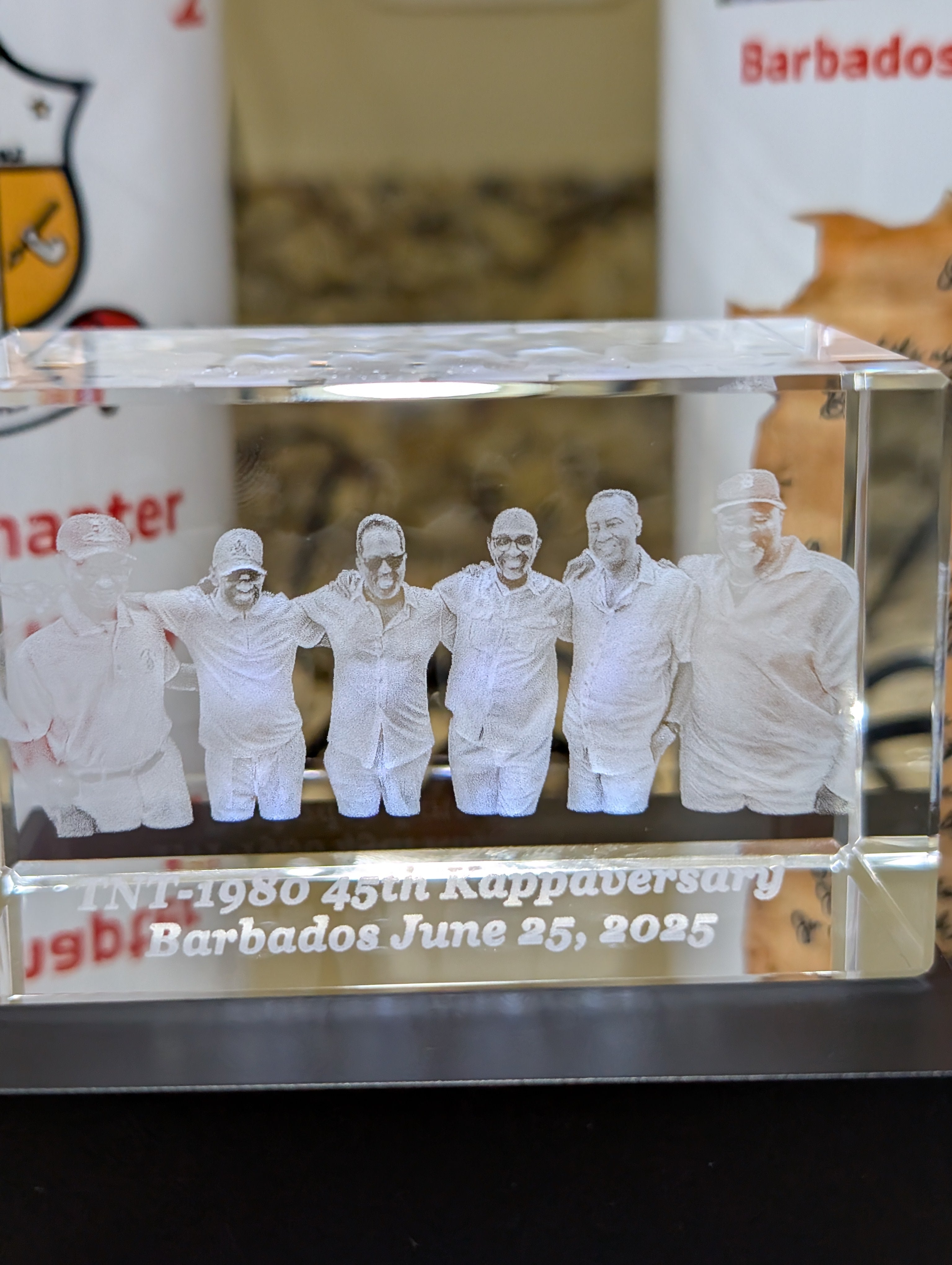 Custom 3-D Crystal Cube