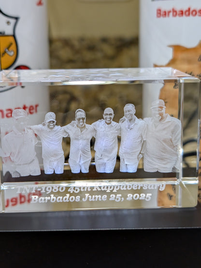 Custom 3-D Crystal Cube