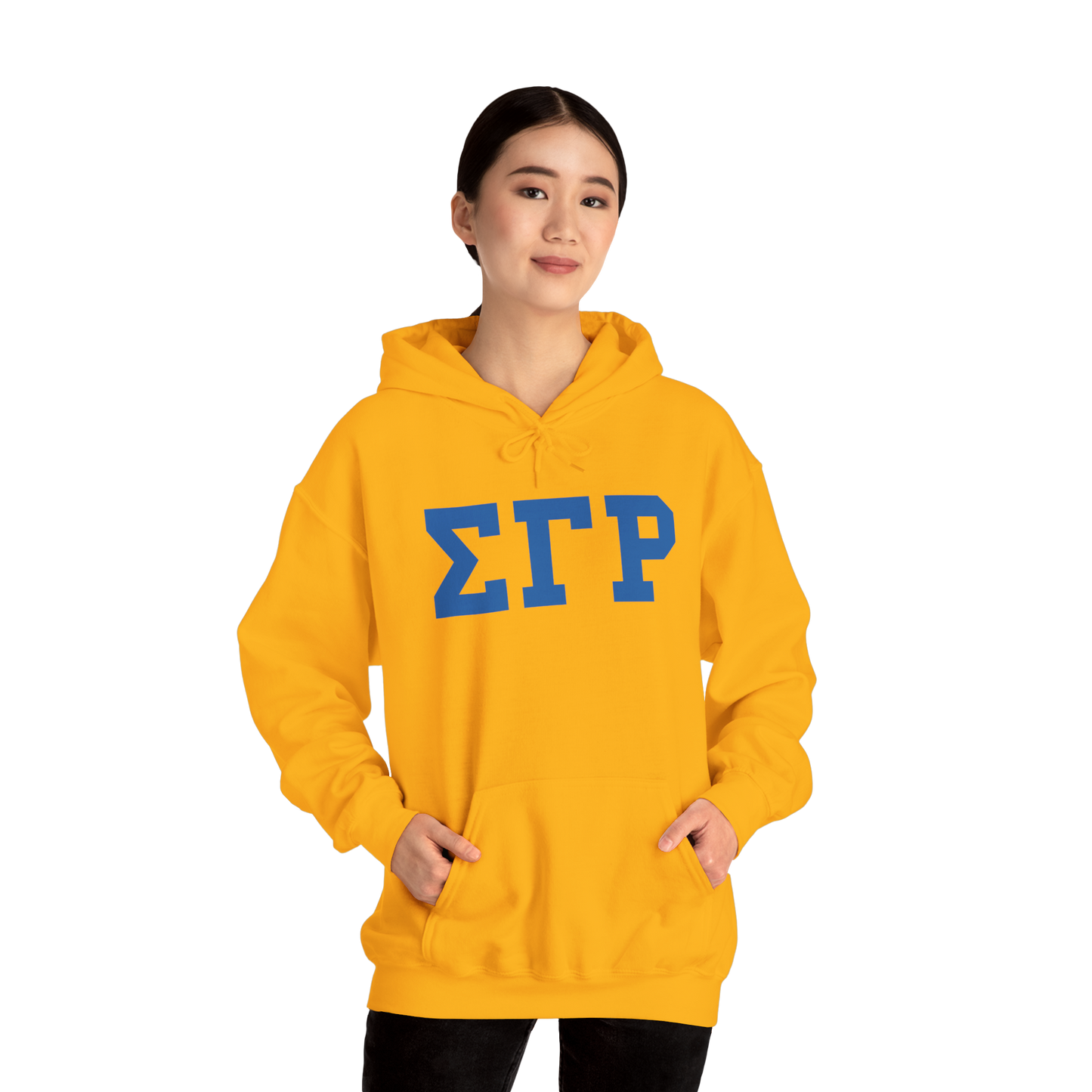 Sigma Gamma Rho Letter Hoodie - Gold