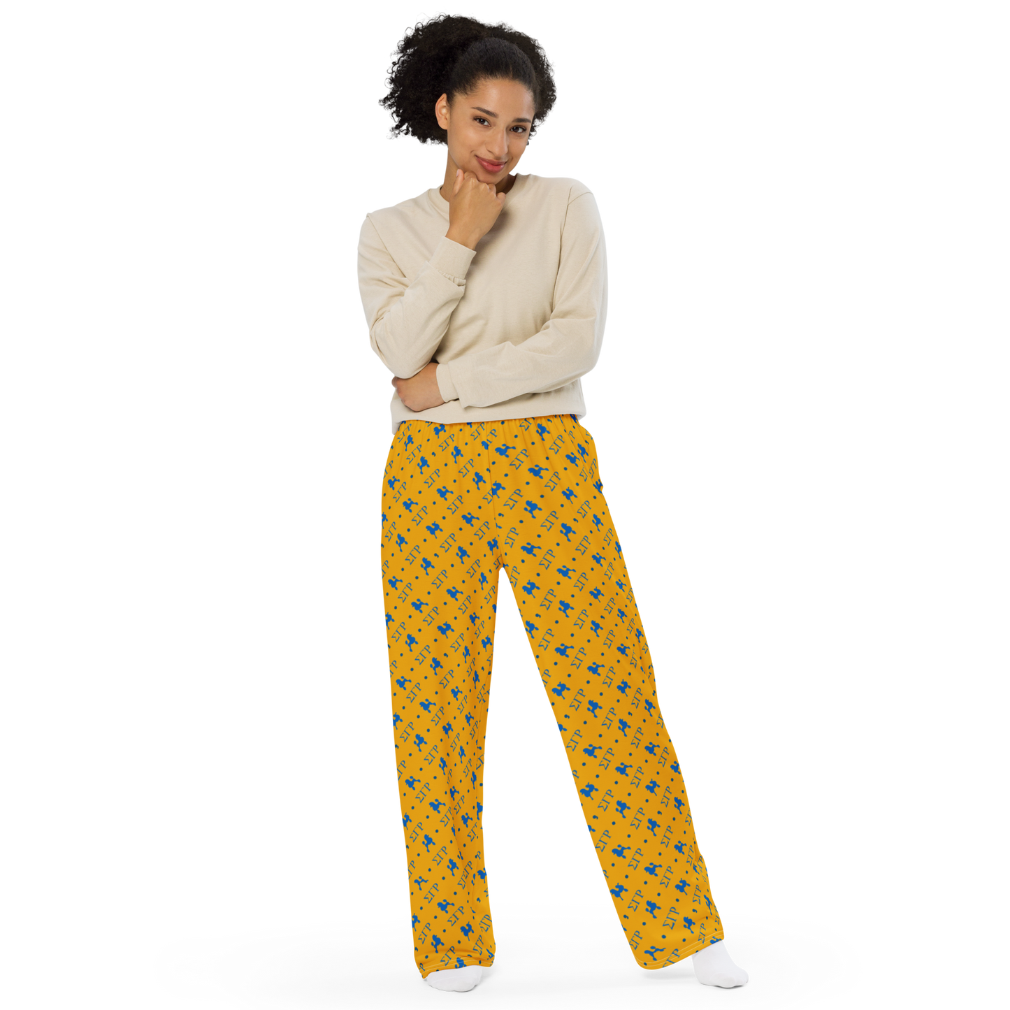 Sigma Gamma Rho Unisex Wide-Leg Pants - Gold