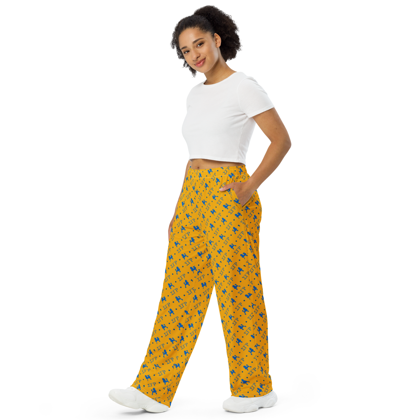 Sigma Gamma Rho Unisex Wide-Leg Pants - Gold